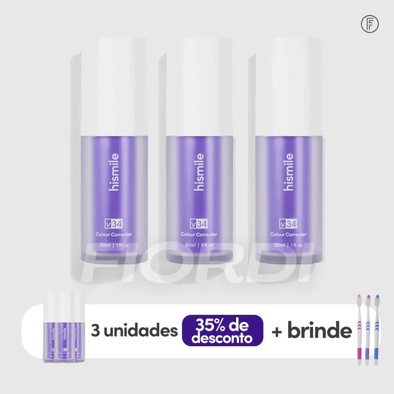 [Queima de Estoque🔥] Clareador Dentário WhitePlus™ - Sérum V34 + Brindes Exclusivos (Somente Hoje)