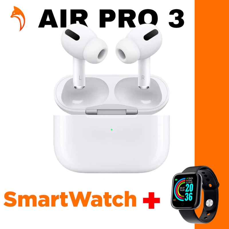 Air Phone Pro 3™ - Fone Bluetooth + SmartWatch (Ultimas Unidades) - Foxy Store